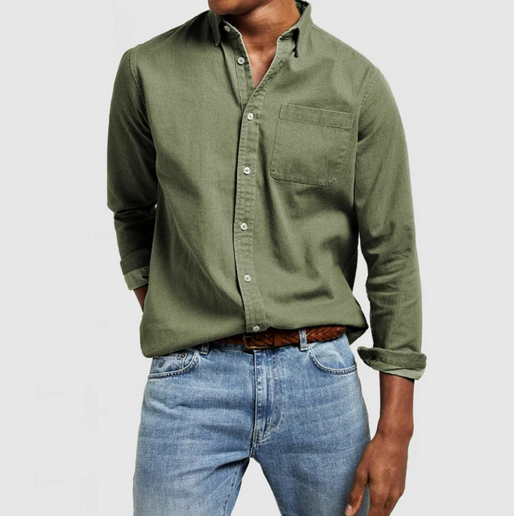 Mario | Men's Cotton Blend Shirt By Aussentials